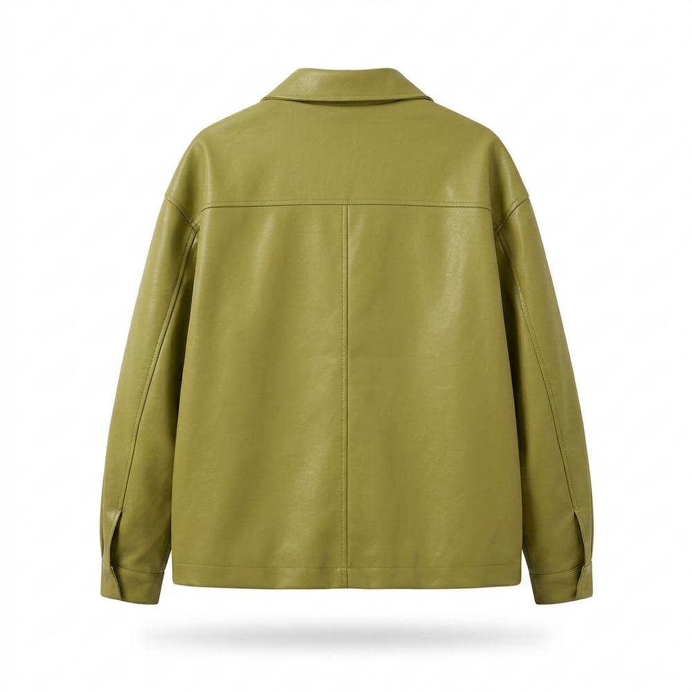 Lederjacken Outlet24 - Arral | Glatte Gezipte Lederjacke Unisex