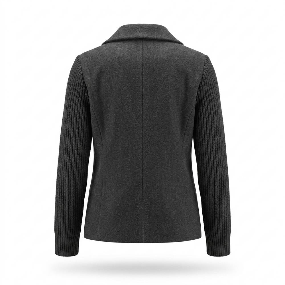 Lederjacken Outlet24 - Yemir | Doppelreihige Kombinierte Jacke Damen