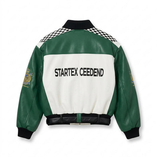 Lederjacken Outlet24 - Momas | Zweifarbig Weit Lederjacke Unisex