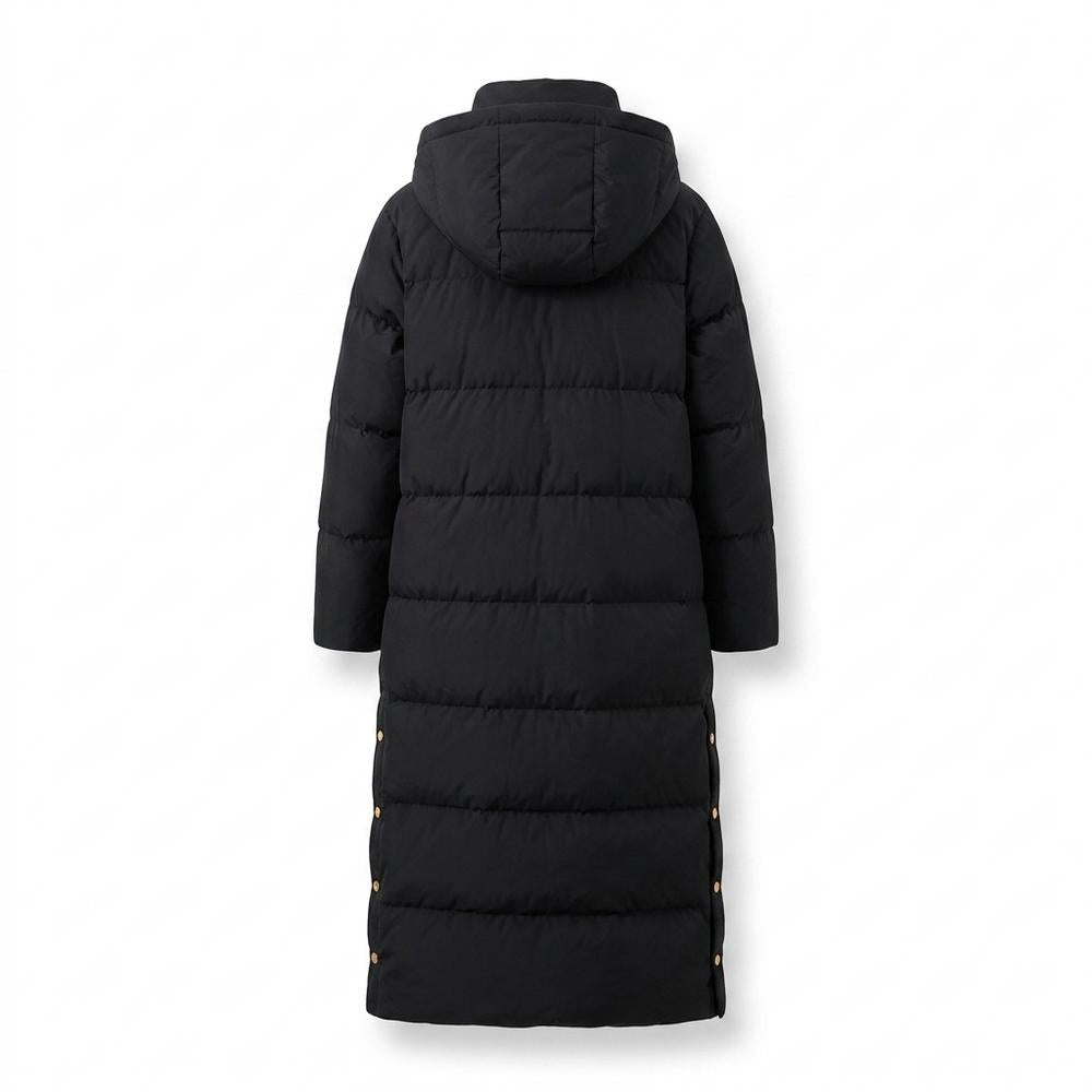 Lederjacken Outlet24 - Coniv | Gefütterter Langgeschnittener Mantel Damen