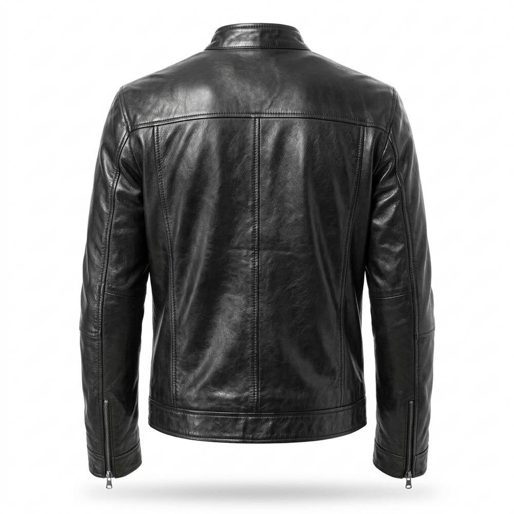 Lederjacken Outlet24 - Misud | Strukturiert Figurbetont Lederjacke Herren