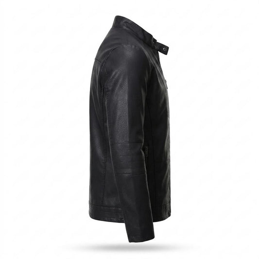 Lederjacken Outlet24 - Yazad | Gefüttert Tailliert Lederjacke Herren