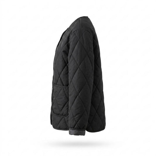 Lederjacken Outlet24 - Nates | Gesteppt Kragenlos Jacke Damen