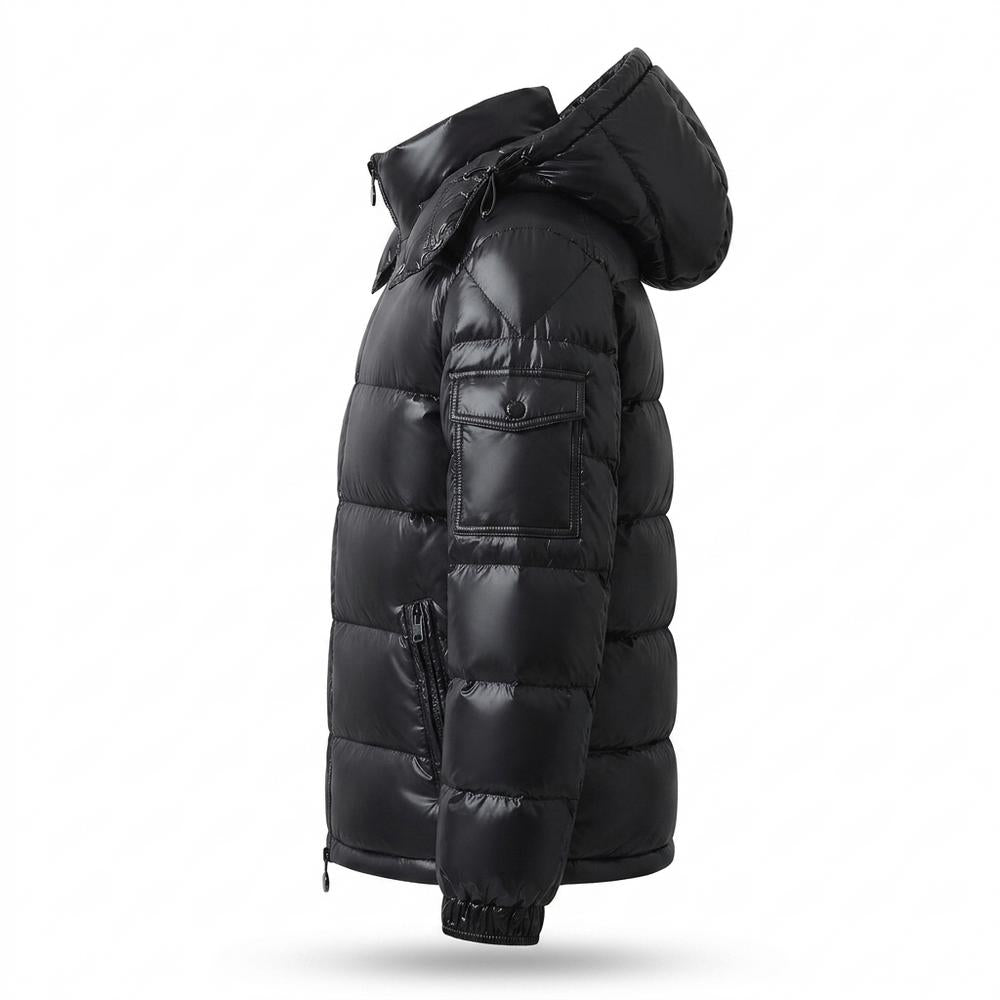 Lederjacken Outlet24 - Didud | Wattierte Glänzende Jacke Unisex