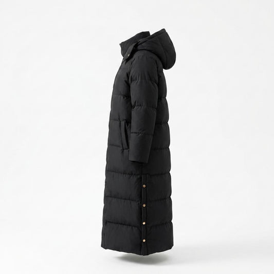 Lederjacken Outlet24 - Coniv | Gefütterter Langgeschnittener Mantel Damen