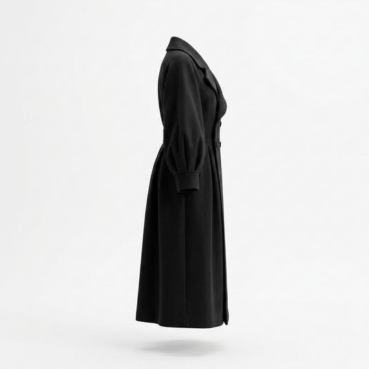 Lederjacken Outlet24 - Yelid | Tailliert Voluminös Mantel Damen