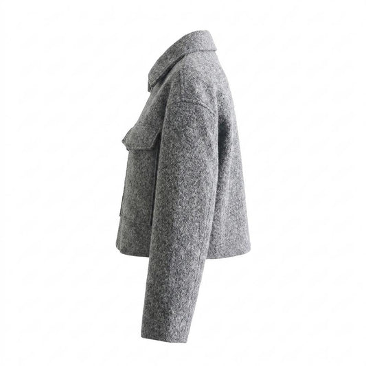 Lederjacken Outlet24 - Nizis | Strukturiert Kurzgeschnitten Jacke Damen
