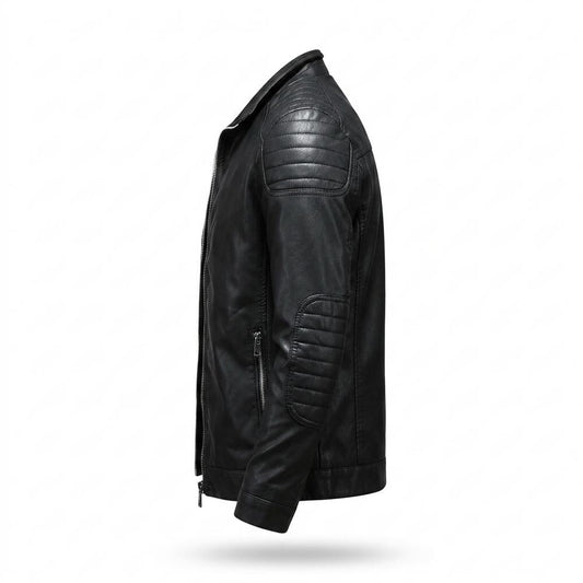 Lederjacken Outlet24 - Kidik | Gesteppt Tailliert Lederjacke Herren