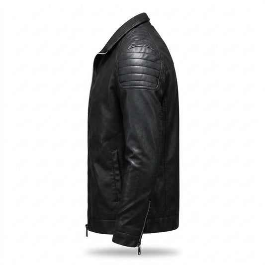 Lederjacken Outlet24 - Yozor | Gesteppt Figurbetont Lederjacke Herren