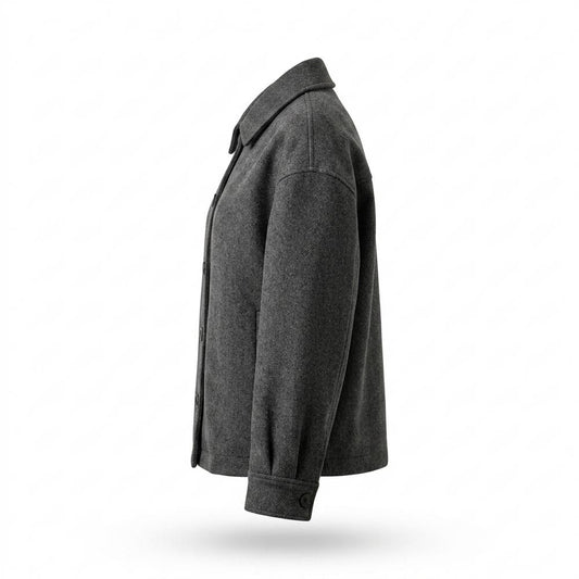 Lederjacken Outlet24 - Lufom | Geknöpft Wollartig Mantel Damen
