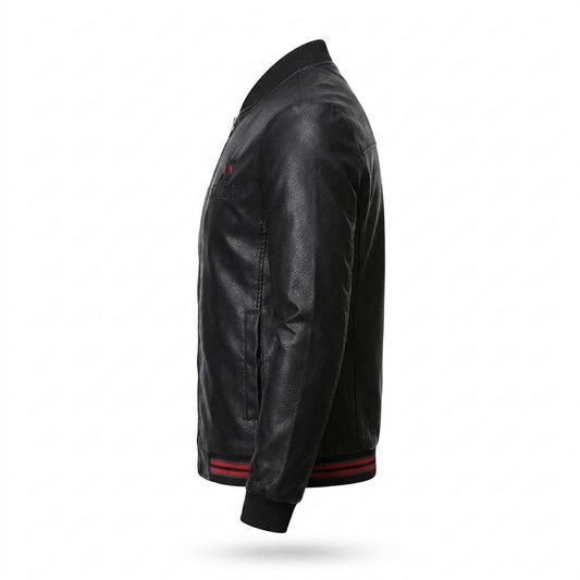 Lederjacken Outlet24 - Milet | Figurbetont Gerippt Lederjacke Herren