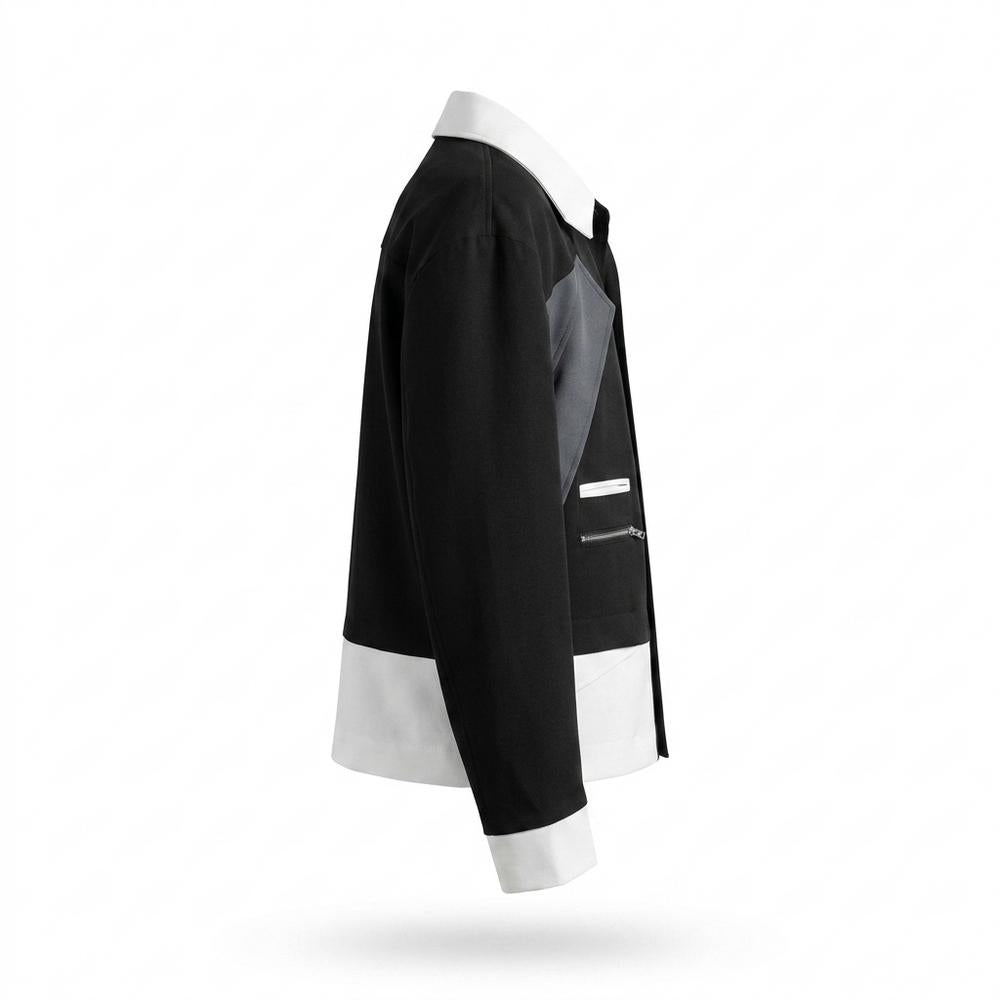 Lederjacken Outlet24 - Eibud | Mehrfarbig Gefüttert Jacke Unisex