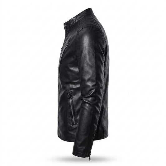 Lederjacken Outlet24 - Rowir | Gesteppt Tailliert Lederjacke Herren