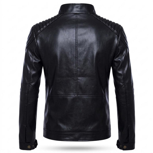 Lederjacken Outlet24 - Tinol | Wattiert Tailliert Lederjacke Herren