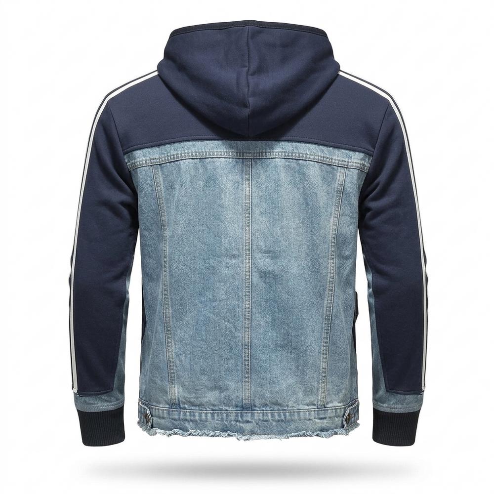 Lederjacken Outlet24 - Radus | Gestreift Kombiniert Hoodie Herren