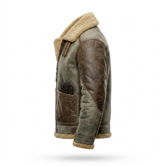 Lederjacken Outlet24 - Kelin | Gefüttert Robust Lederjacke Herren