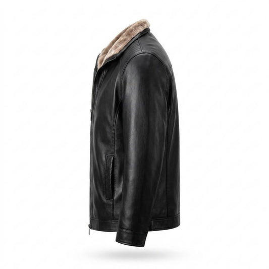 Lederjacken Outlet24 - Vilit | Gefüttert Warm Lederjacke Herren