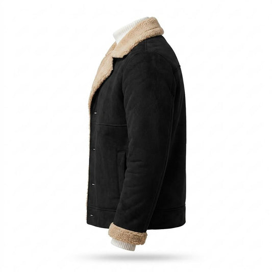Lederjacken Outlet24 - Tupat | Warme Gefütterte Wildleder-Jacke Herren