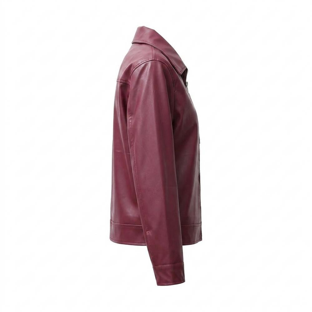 Lederjacken Outlet24 - Nuhas | Glatt Gefüttert Lederjacke Unisex