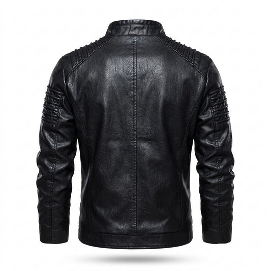 Lederjacken Outlet24 - Kalev | Gesteppte Taillierte Lederjacke Herren