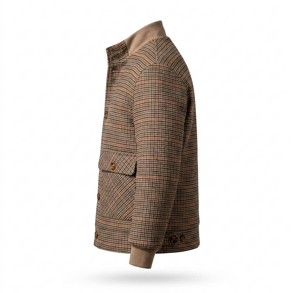 Lederjacken Outlet24 - Lafel | Kariert Gestrickt Jacke Herren