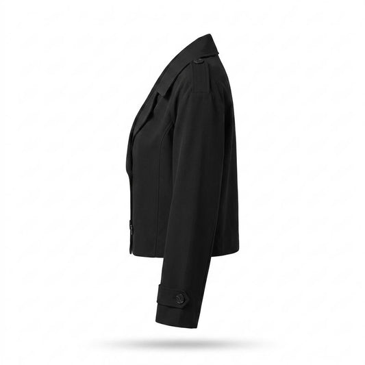 Lederjacken Outlet24 - Remot | Doppelreihige Kurzgeschnittene Jacke Damen