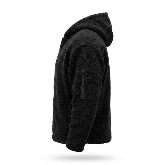Lederjacken Outlet24 - Vizev | Teddyfleece Kapuzen Jacke Herren