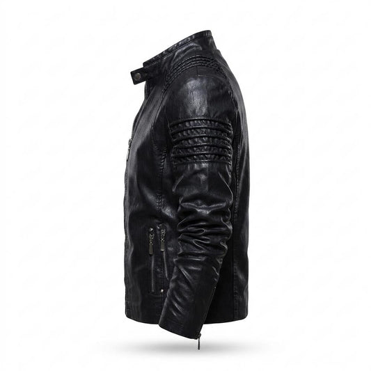 Lederjacken Outlet24 - Vofok | Gefüttert Gesteppt Lederjacke Herren