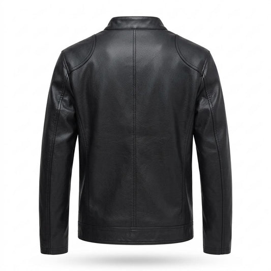 Lederjacken Outlet24 - Tiral | Gefütterte Taillierte Lederjacke Herren