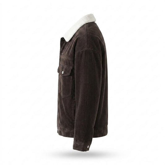 Lederjacken Outlet24 - Lurin | Gefüttert Gerippt Jacke Unisex