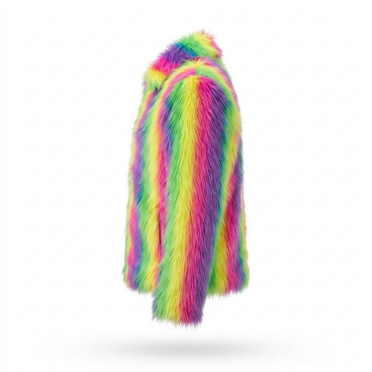 Lederjacken Outlet24 - Mapim | Langhaarige Gestreifte Jacke Unisex