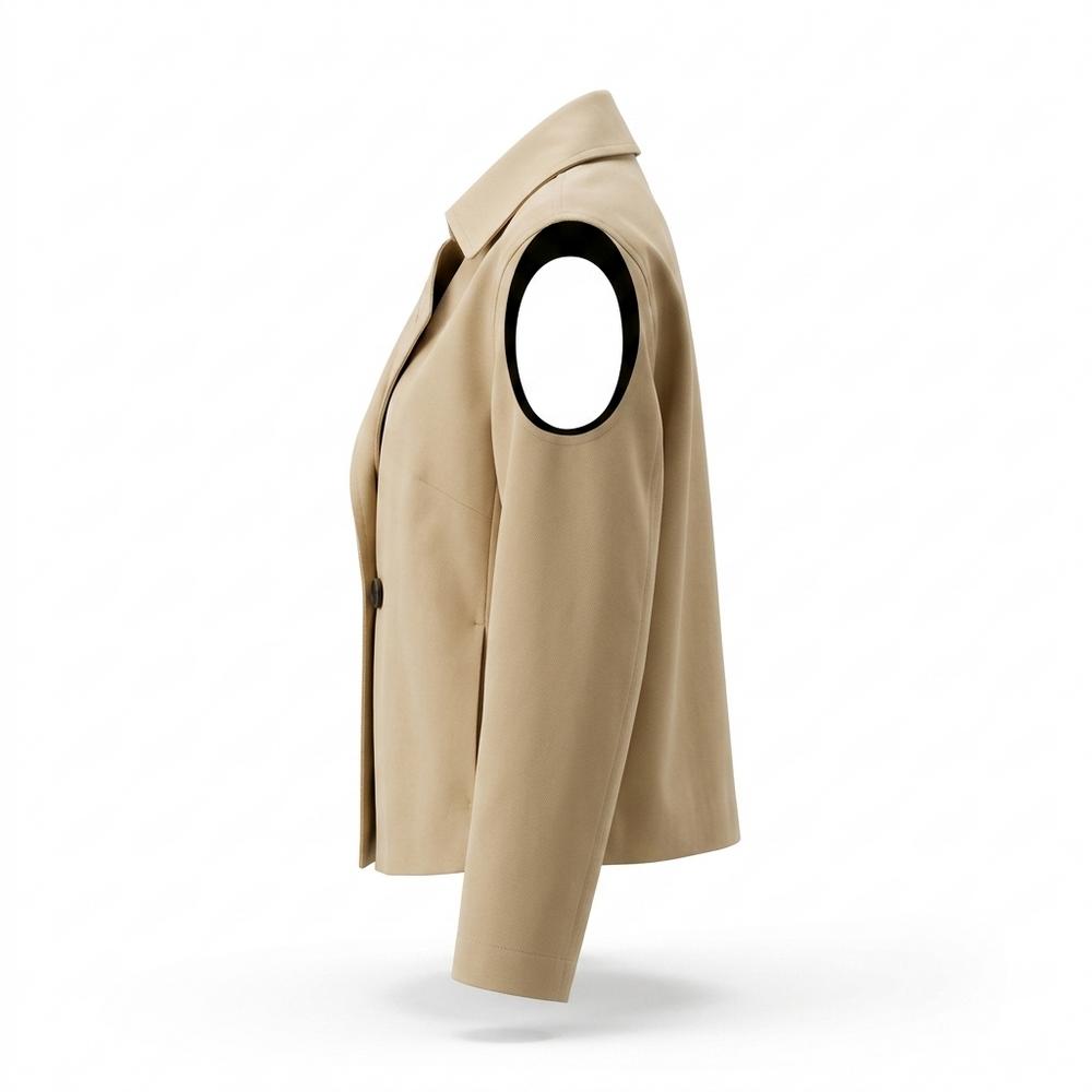 Lederjacken Outlet24 - Cotit | Kurz Geschnittene Gabardine Jacke Damen