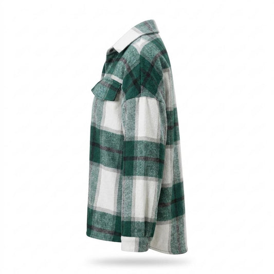 Lederjacken Outlet24 - Kobal | Kariert Oversized Jacke Damen