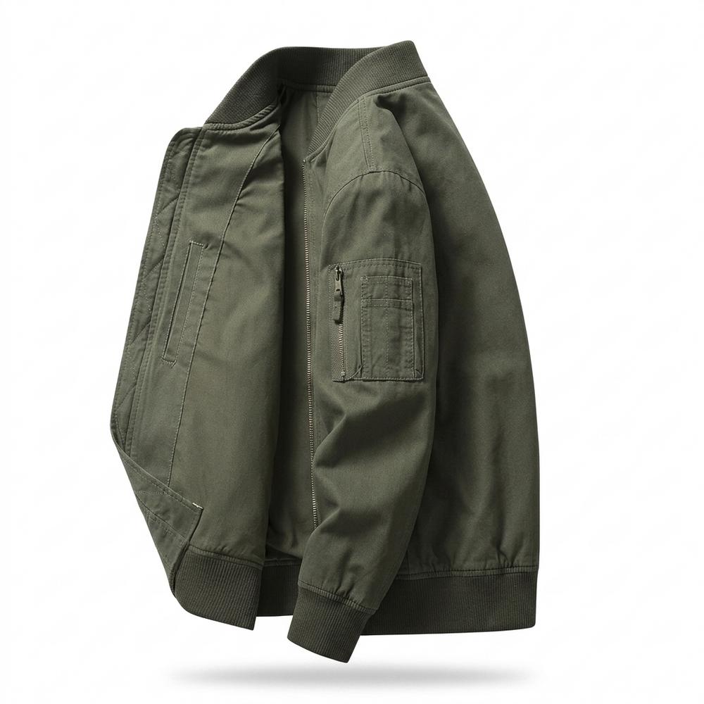 Lederjacken Outlet24 - Tupul | Reißverschluss Stehkragen Jacke Herren