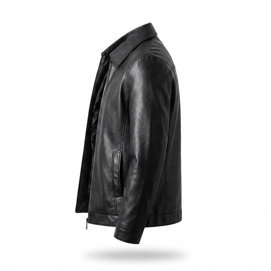 Lederjacken Outlet24 - Sozed | Gekragte Glatte Lederjacke Herren