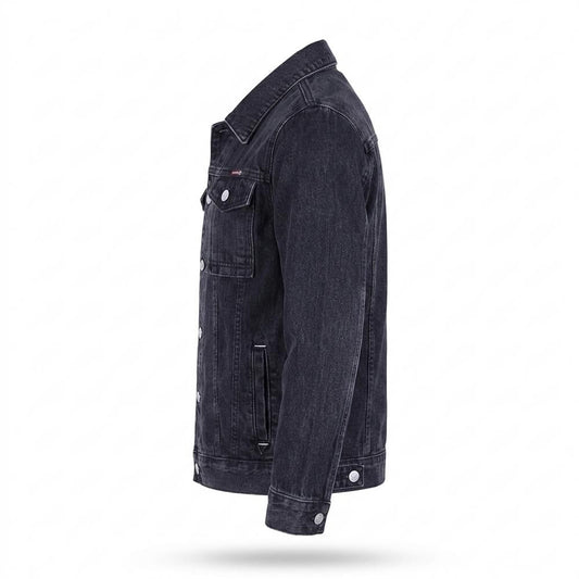 Lederjacken Outlet24 - Kagod | Geknöpft Gewaschen Jacke Herren