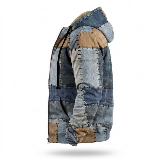 Lederjacken Outlet24 - Yinid | Gefütterte Strukturierte Jacke Herren