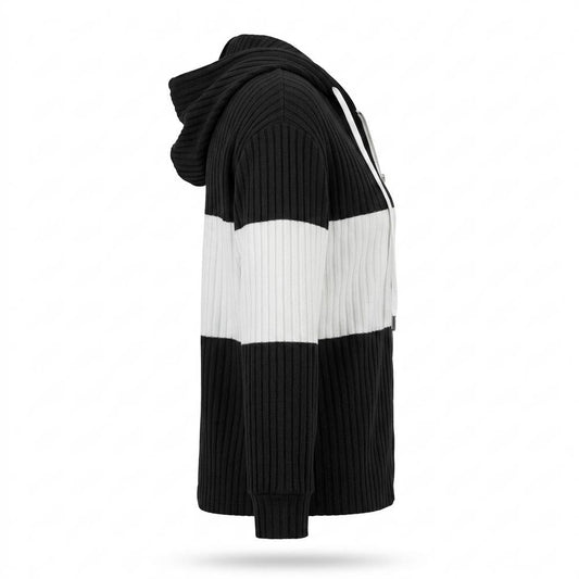 Lederjacken Outlet24 - Konov | Gerippt Langärmelig Hoodie Damen