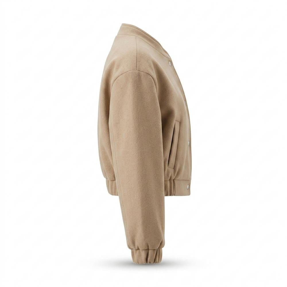 Lederjacken Outlet24 - Yopos | Kurz Geschnitten Geknöpft Jacke Damen