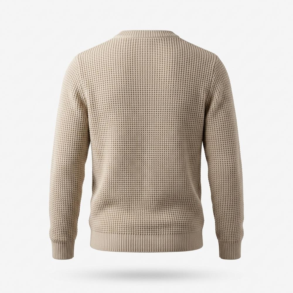 Lederjacken Outlet24 - Tizal | Strukturiert Rundhals Pullover Herren