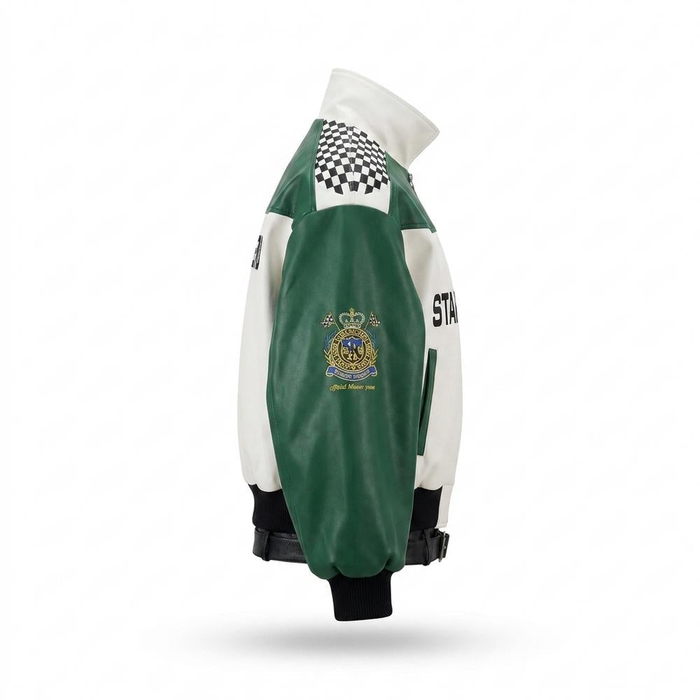 Lederjacken Outlet24 - Momas | Zweifarbig Weit Lederjacke Unisex