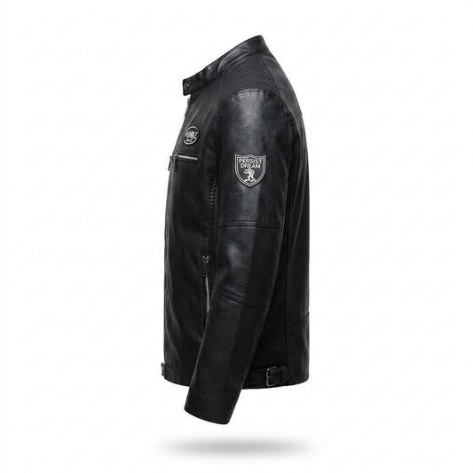 Lederjacken Outlet24 - Nuhav | Gesteppte Taillierte Lederjacke Herren