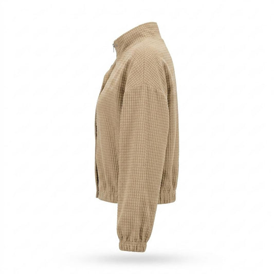 Lederjacken Outlet24 - Sasok | Strukturiert Reißverschluss Jacke Damen