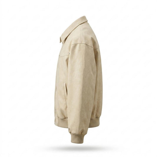 Lederjacken Outlet24 - Lavem | Lockere Veloursartige Wildleder-Jacke Herren