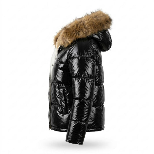 Lederjacken Outlet24 - Kemad | Glänzend Gefüttert Jacke Damen