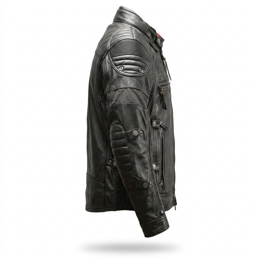 Lederjacken Outlet24 - Zomes | Gepolstert Funktional Lederjacke Herren