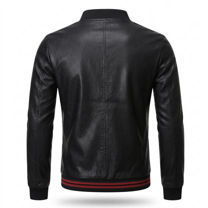 Lederjacken Outlet24 - Milet | Figurbetont Gerippt Lederjacke Herren