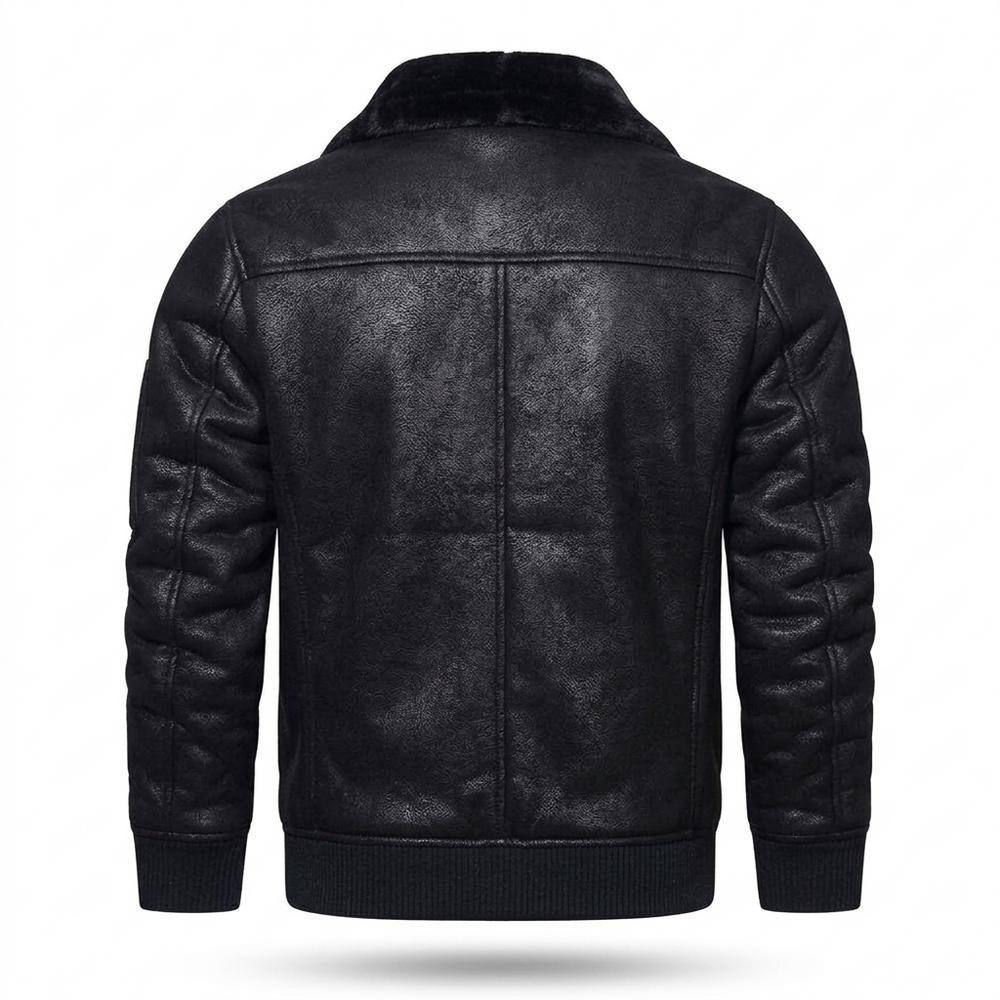 Lederjacken Outlet24 - Migim | Gefüttert Strukturiert Lederjacke Herren