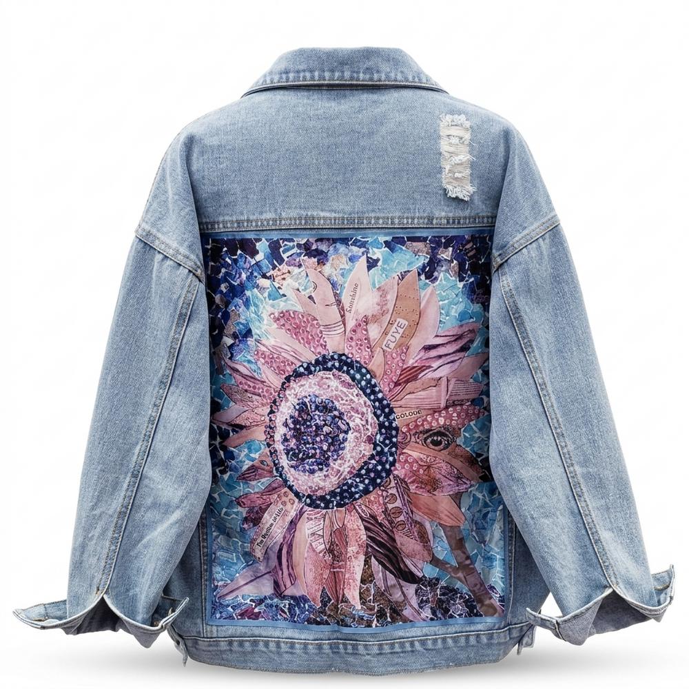Lederjacken Outlet24 - Mesin | Bedruckte Oversized Jacke Damen
