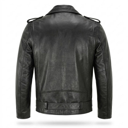 Lederjacken Outlet24 - Surak | Asymmetrische Gegürtete Lederjacke Unisex